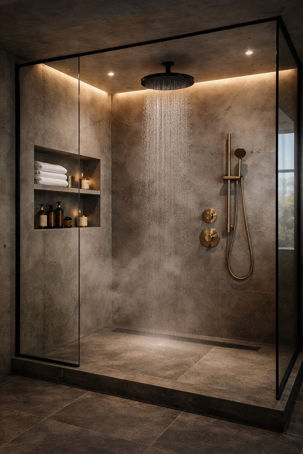 Upscale bathroom design for hospitality and multi-unit commercial construction projects